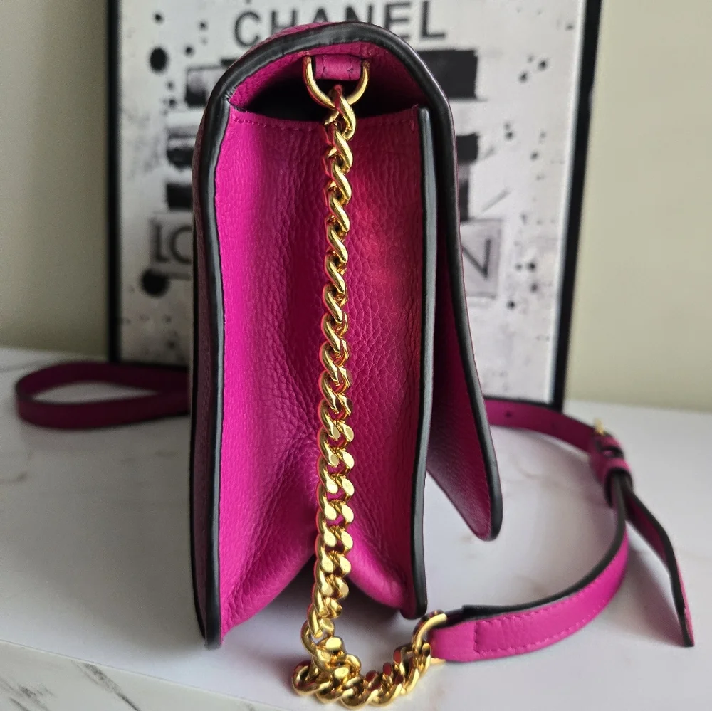 Versace Virtus Leather Crossbody Bag - Picture 4 of 14